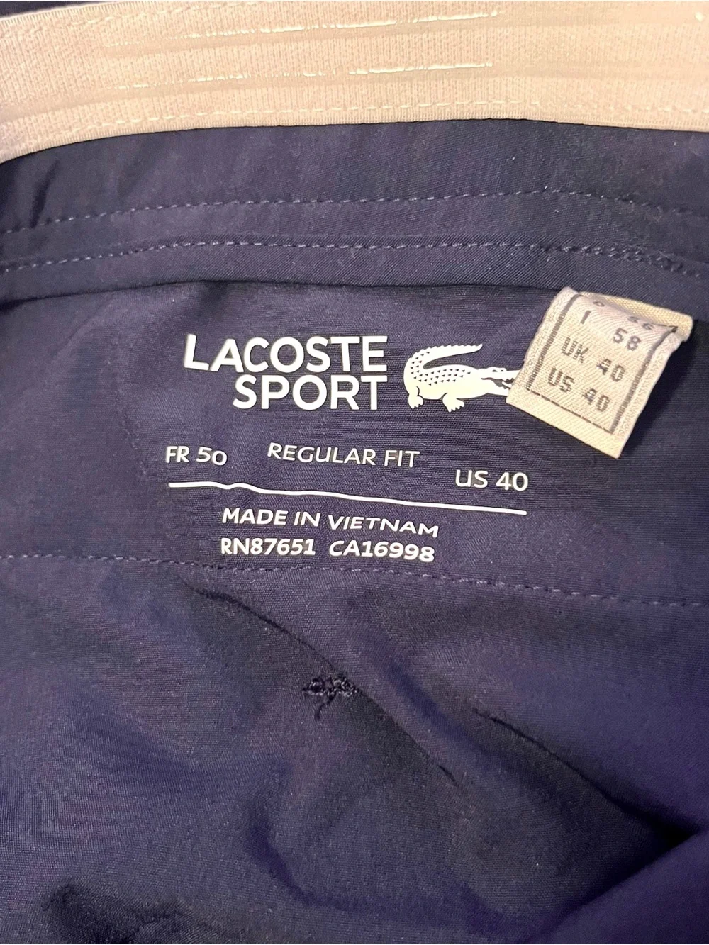 Lacoste Sport Ultra Dry Cropped Golf Pants (40)